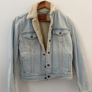 Levi's Denim Jacket with Sherpa Collar